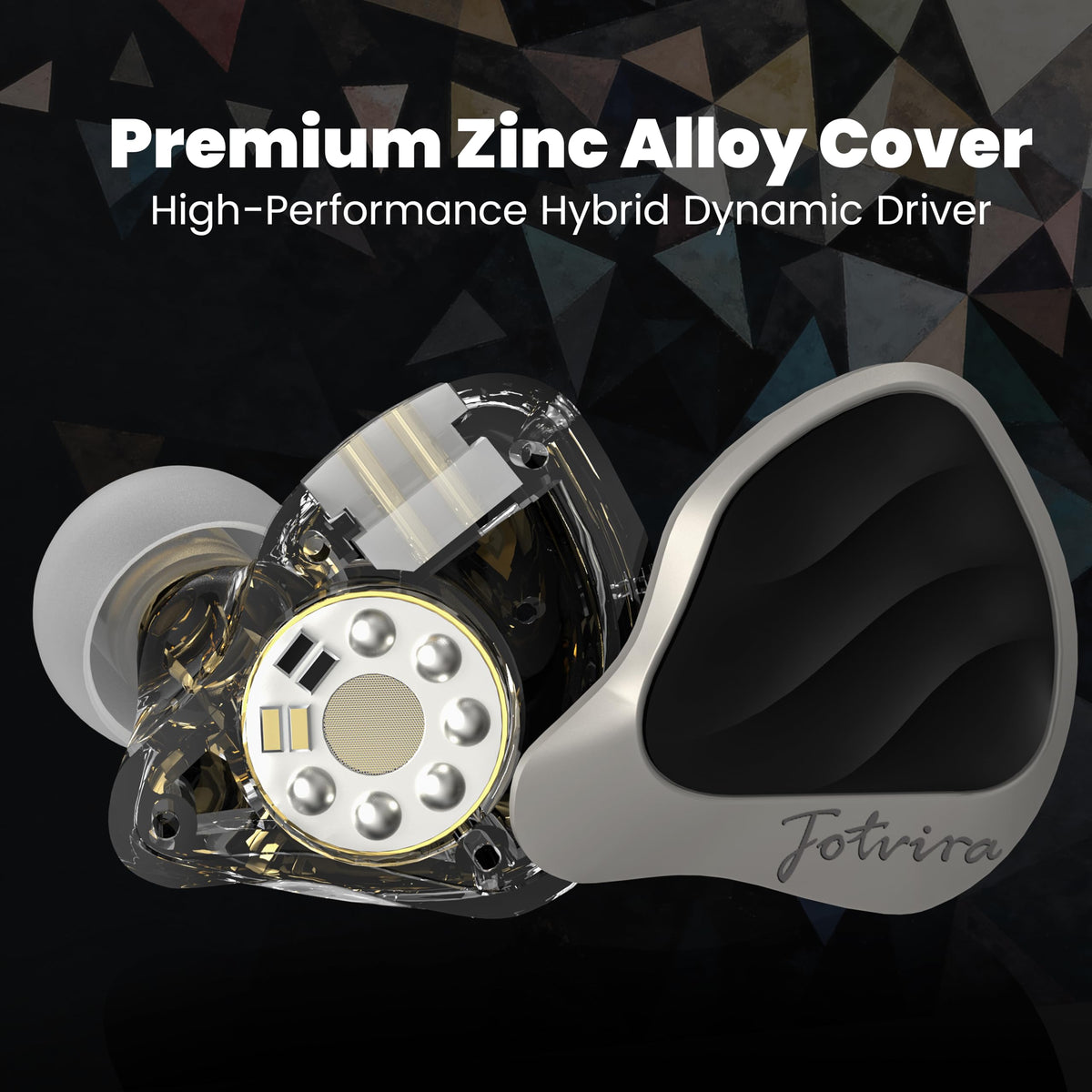 JotVira IEM zinc alloy faceplate adds durable aesthetic