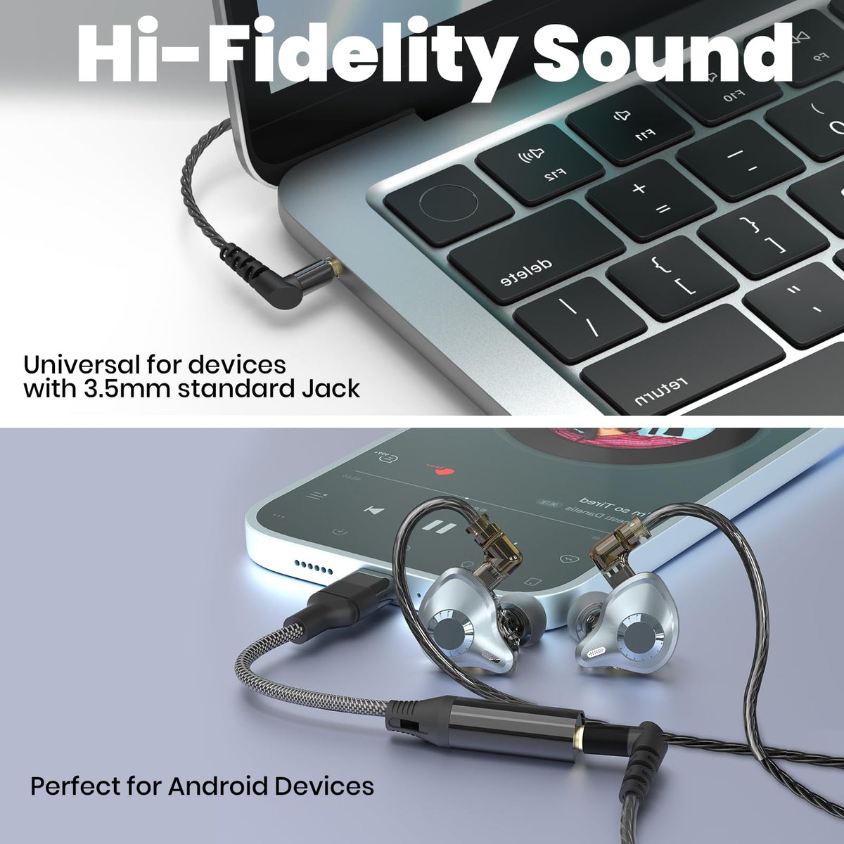 JotVira IEM 2-pin connector for flexible cable options