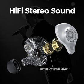 JotVira USB-C wired IEM suitable for gaming and calls with built‑in mic.
