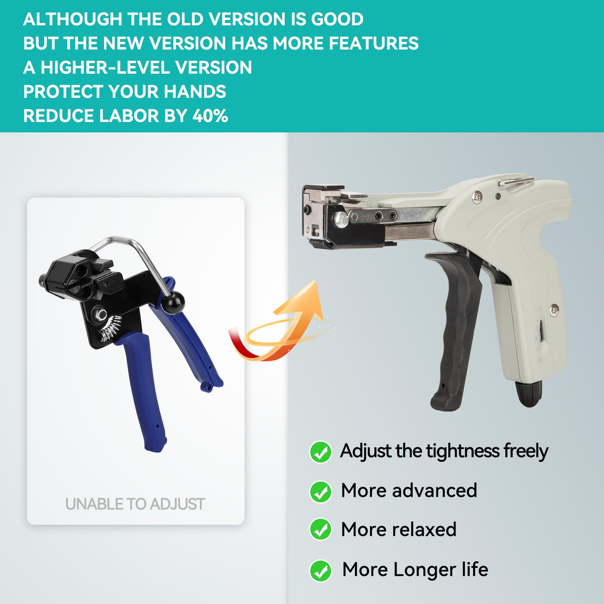 JOUGU ergonomic handle detail improves comfort and reduces fatigue