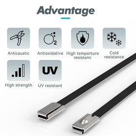 JOUGU ties held in hand to show size and strong tensile capacity