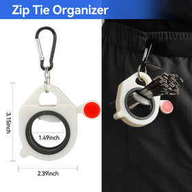 JOUGU zip tie organizer on worker belt for quick access