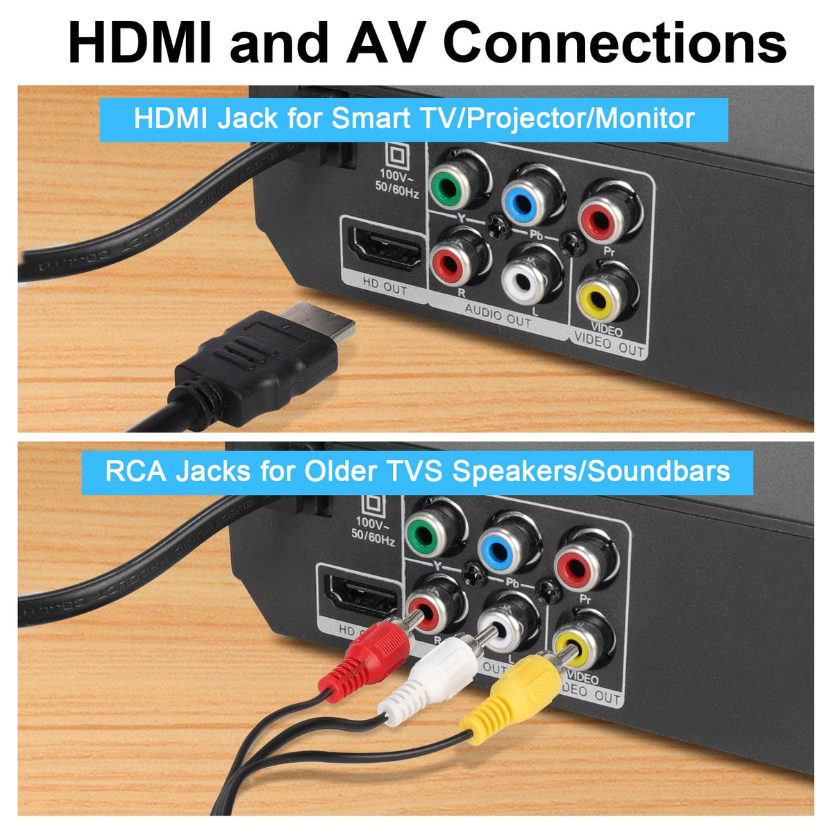 JOVELL USB input in use playing media from a flash drive for convenience