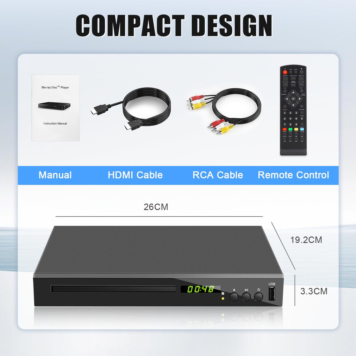 JOVELL packaging includes cables for immediate setup and easy use.