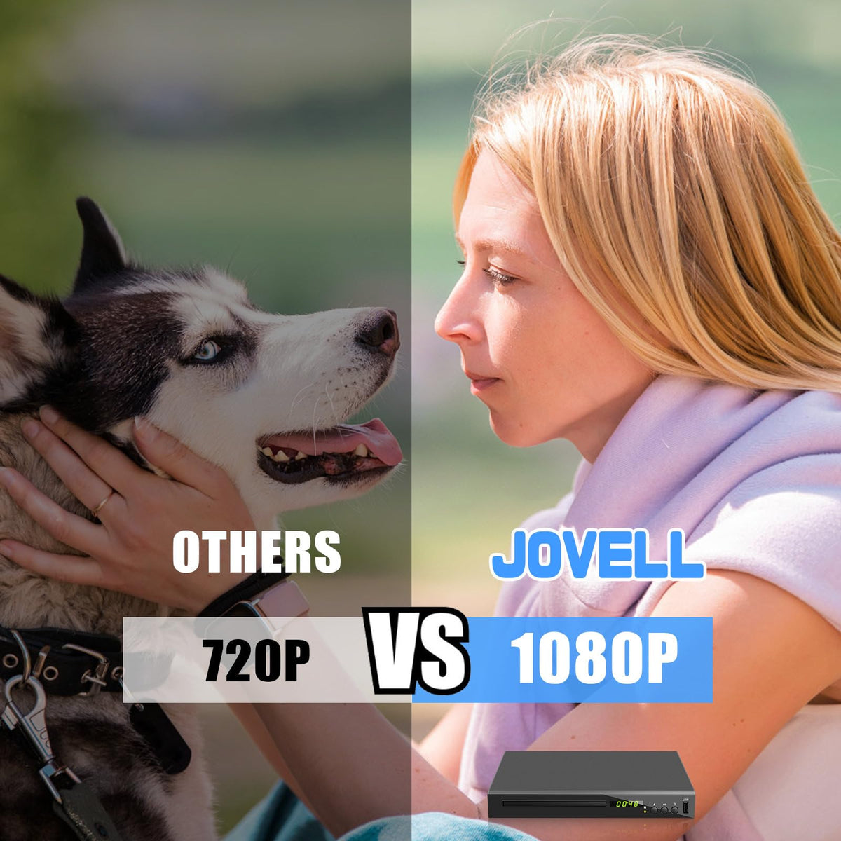 JOVELL USB playback enables quick access to media files.