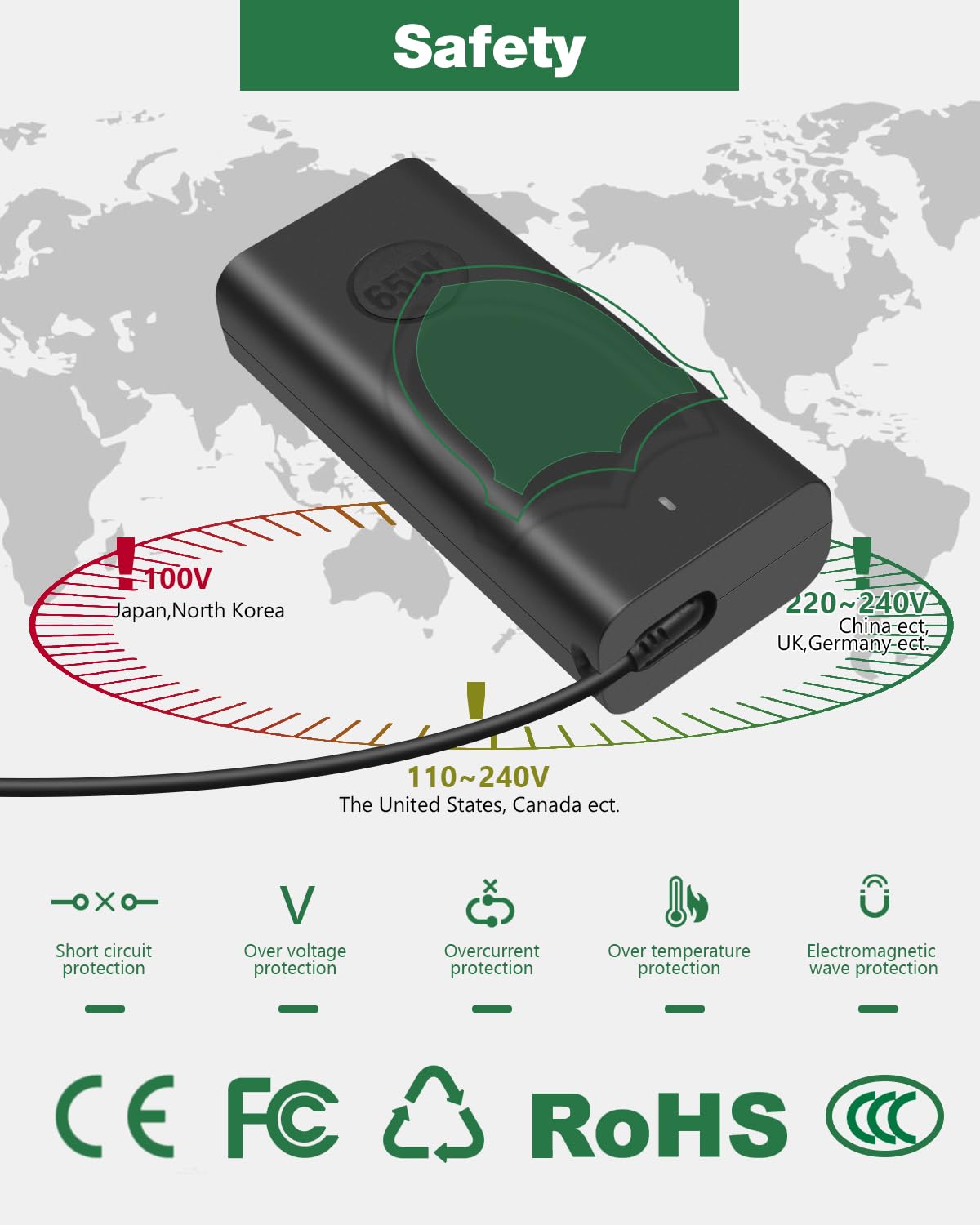 JOVNO adapter protections safeguard against overcurrent and overvoltage