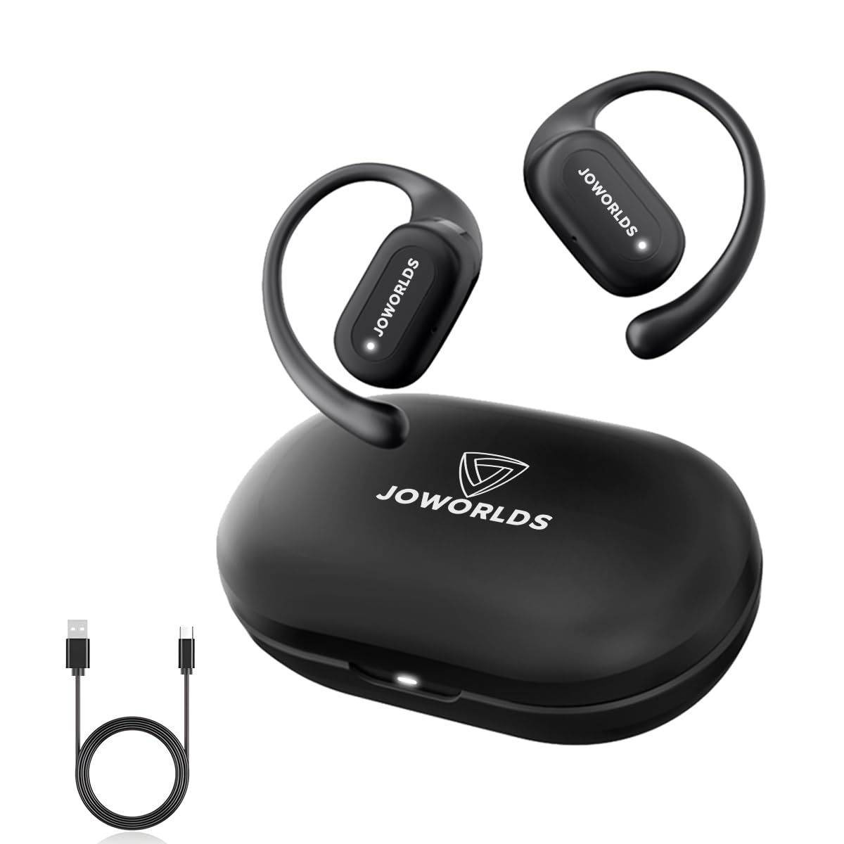 JOWORLDS front view showing packaging and open-ear design benefit