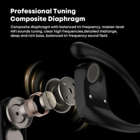 JOWORLDS earbuds in hand showing compact scale and portability benefit