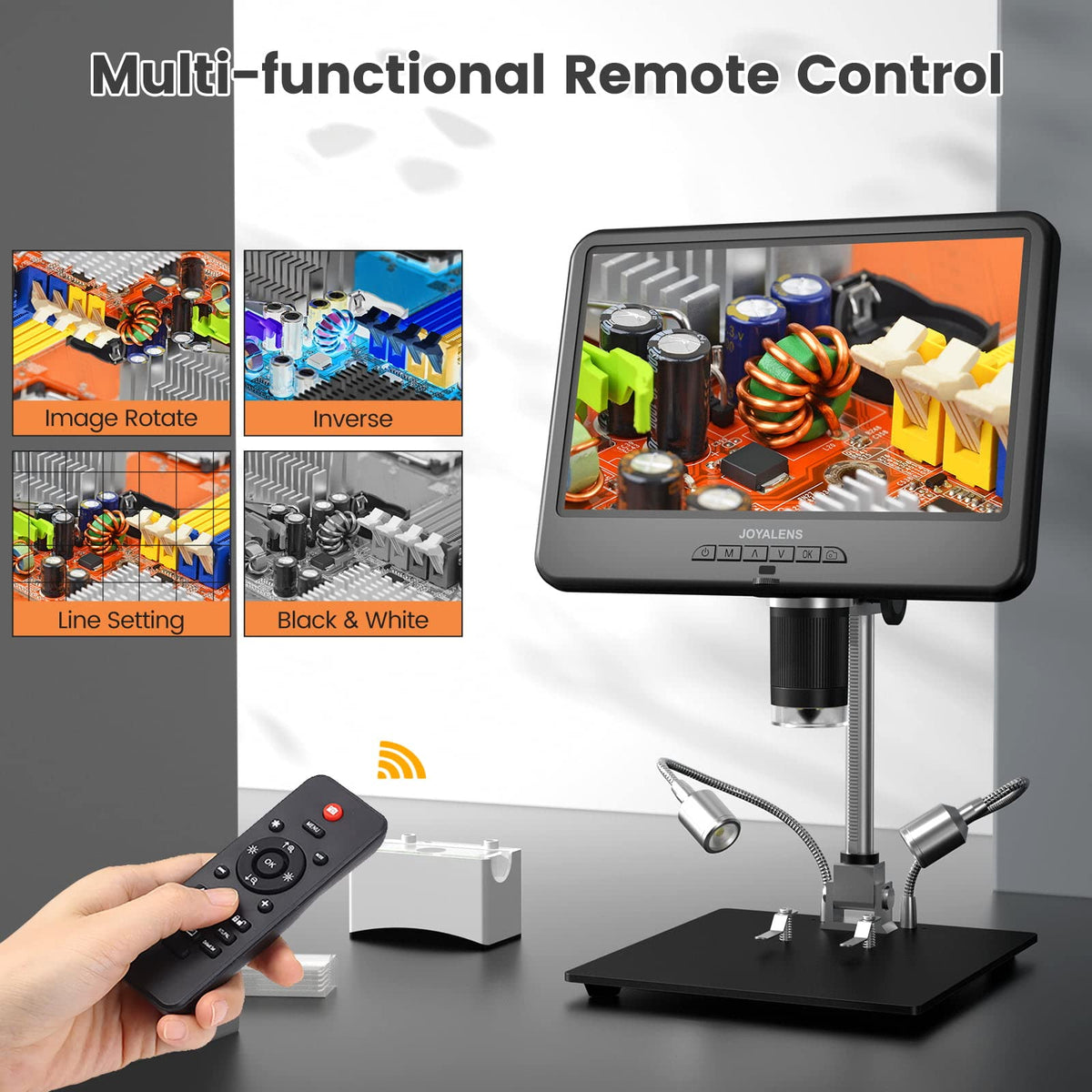 JOYALENS JL210 wireless remote enables hands-free image capture.