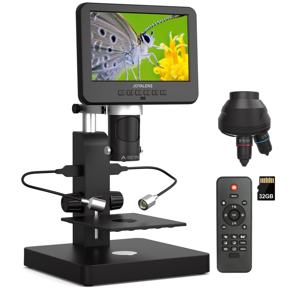 JOYALENS JL246PS 7-inch LCD display for bright, shareable microscopy visuals.