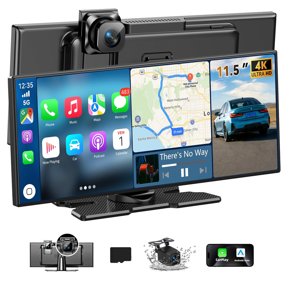 JoycePure carplay screen 11.5-inch dashboard view enhances navigation visibility.