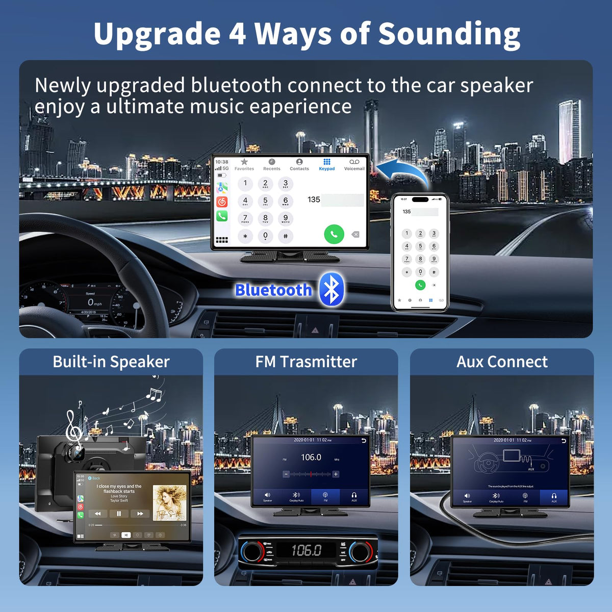 JoycePure wireless mirror link streaming apps from iPhone and Android