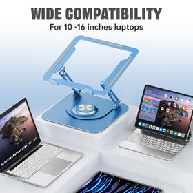 JOYEKY next to backpack demonstrating portable folded size