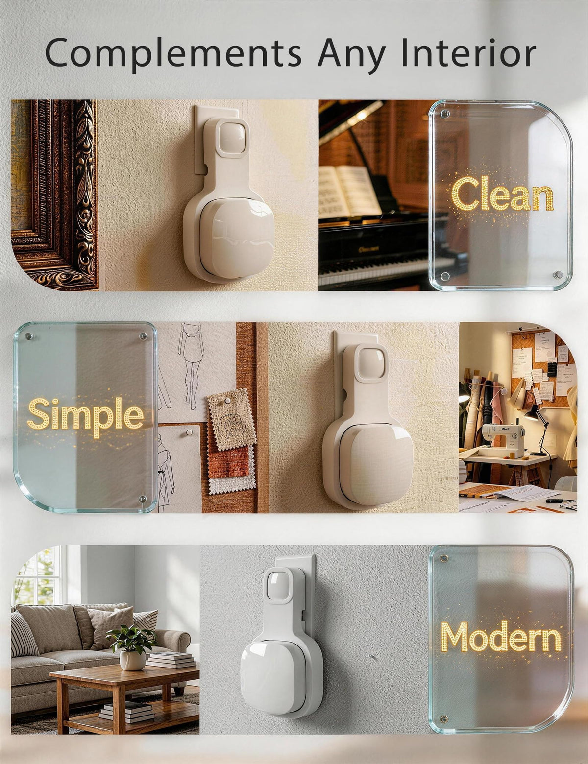JoyFiesta mounted eero 6 in living room showing integrated style and benefit