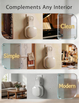 JoyFiesta mounted eero 6 in living room showing integrated style and benefit