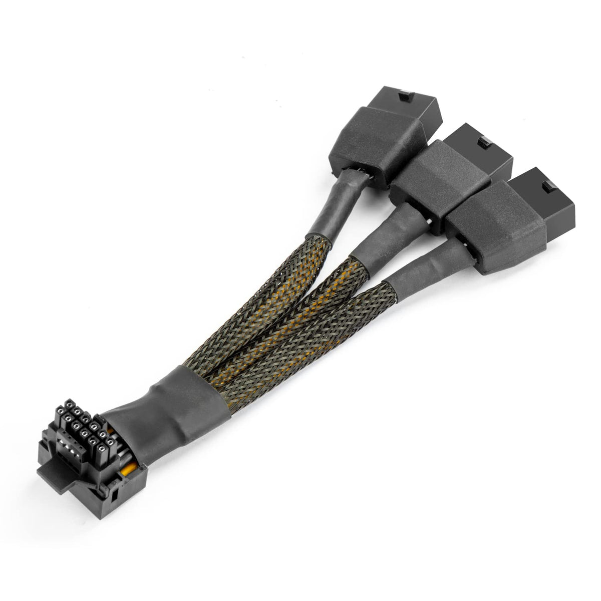JOYJOM 16pin to 3x8pin PCIe angled connector for reliable GPU power delivery.