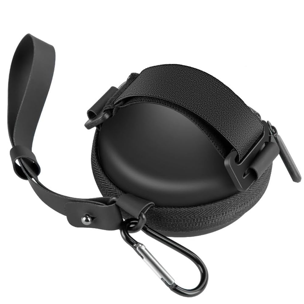 JOYJOM front view of black carrying case showing compact protection