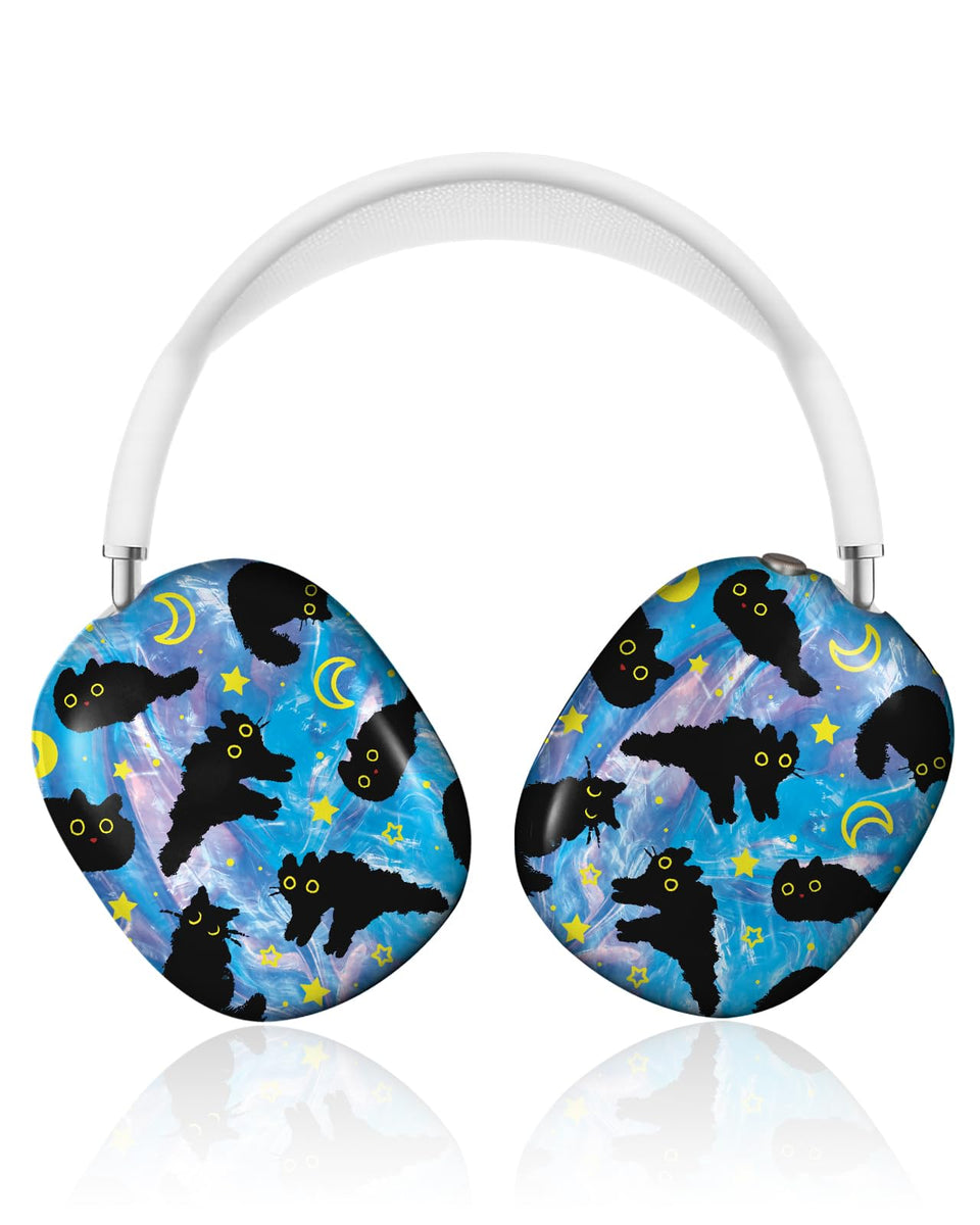 Joyleop AirPods Max case with mystic cat design for stylish protection.