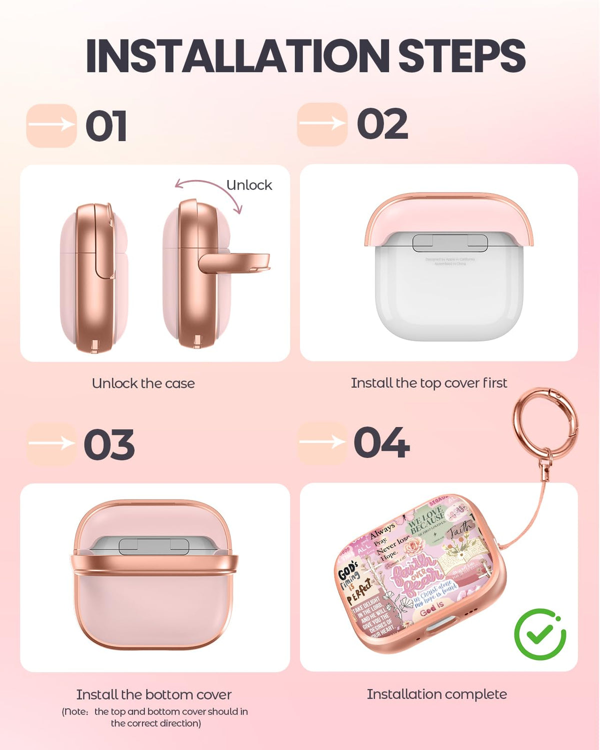 Joyleop AirPods Pro 3 case offers full coverage and dust resistance.