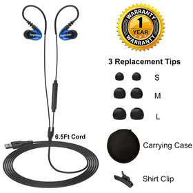 Joymiso USB Earbuds glasses friendly design reduces ear fatigue