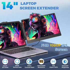 JoyReal 14-inch FHD IPS display delivers vivid visuals and sharp detail
