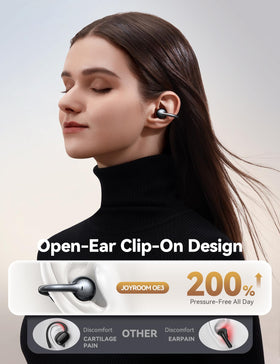 Joyroom OE3 clip-on structure provides secure fit without pressure