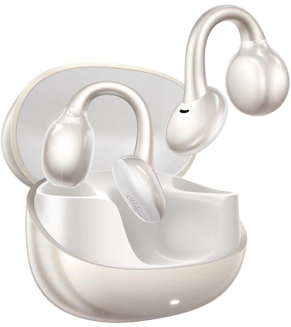 JOYROOM OE3 open-ear design shown for secure, comfortable listening during workouts