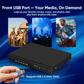 JOYSAILOR Dolby Digital TrueHD and DTS support enhances surround sound quality.