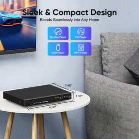 JOYSAILOR DVD upscaling via HDMI delivers near-HD detail.