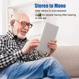 Joysico over-ear hook close-up demonstrating secure fit for active movement