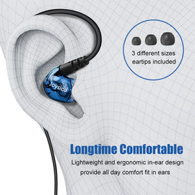 Joysico inline microphone and remote shown for hands-free calls and control