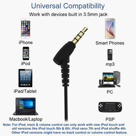 Joysico inline microphone and controls enable clear calls and easy track management.