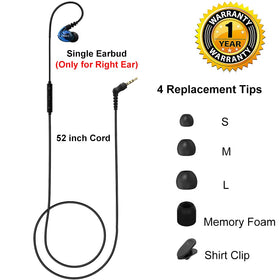 Joysico single earbud beside smartphone showing compact scale and compatibility