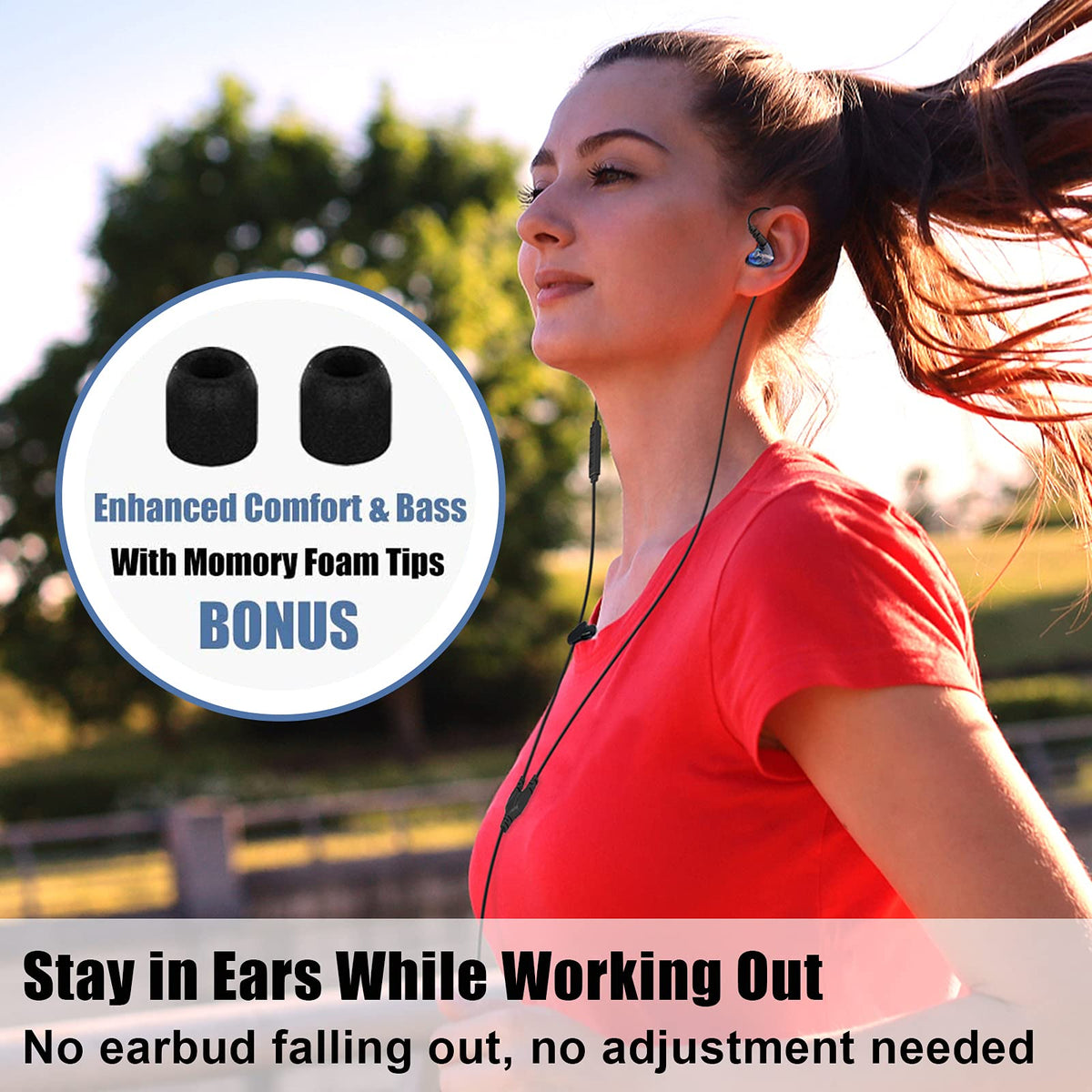 Joysico USB-C headphones soft ear tips for personalized comfort.