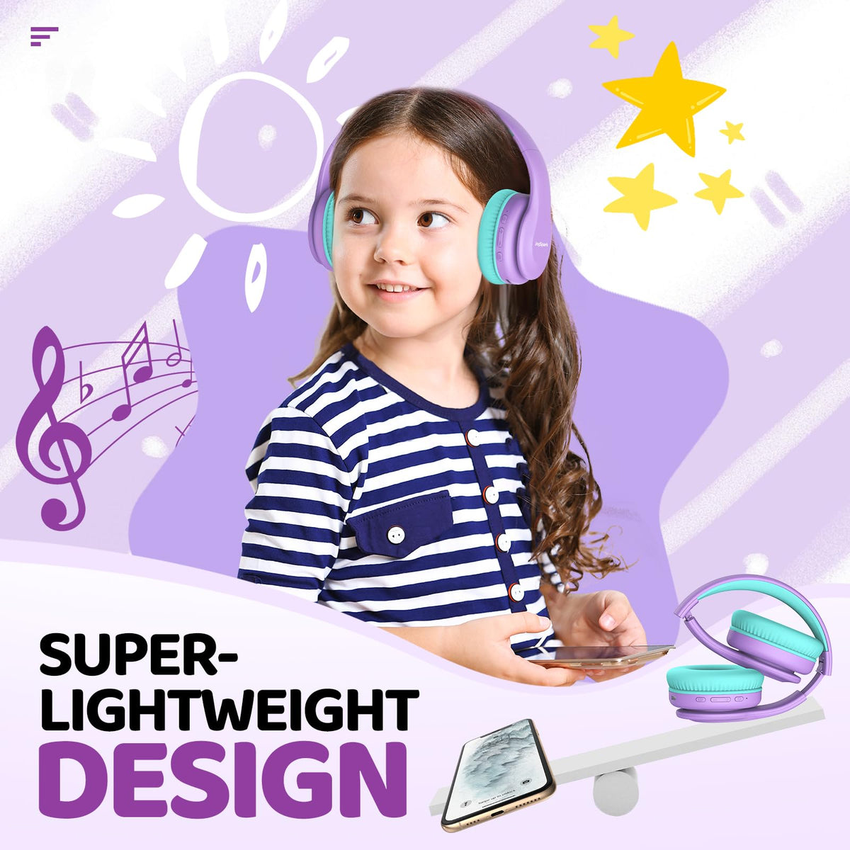 JoySpark 3.5mm backup jack keeps kids listening offline.