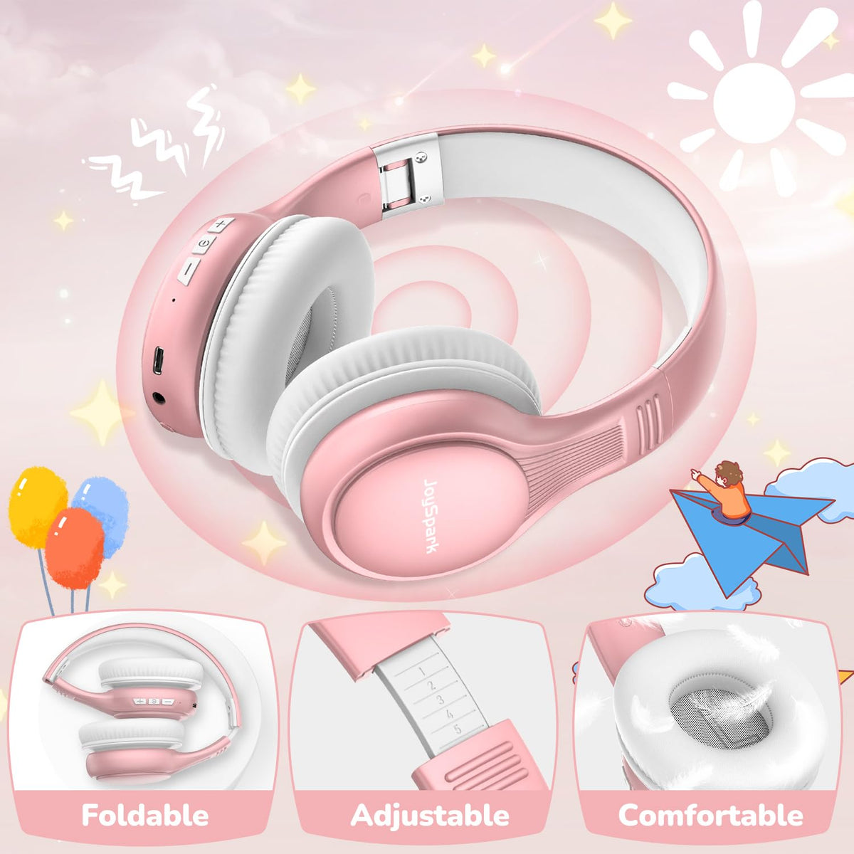 JoySpark controls and microphone detail enabling easy playback and call handling