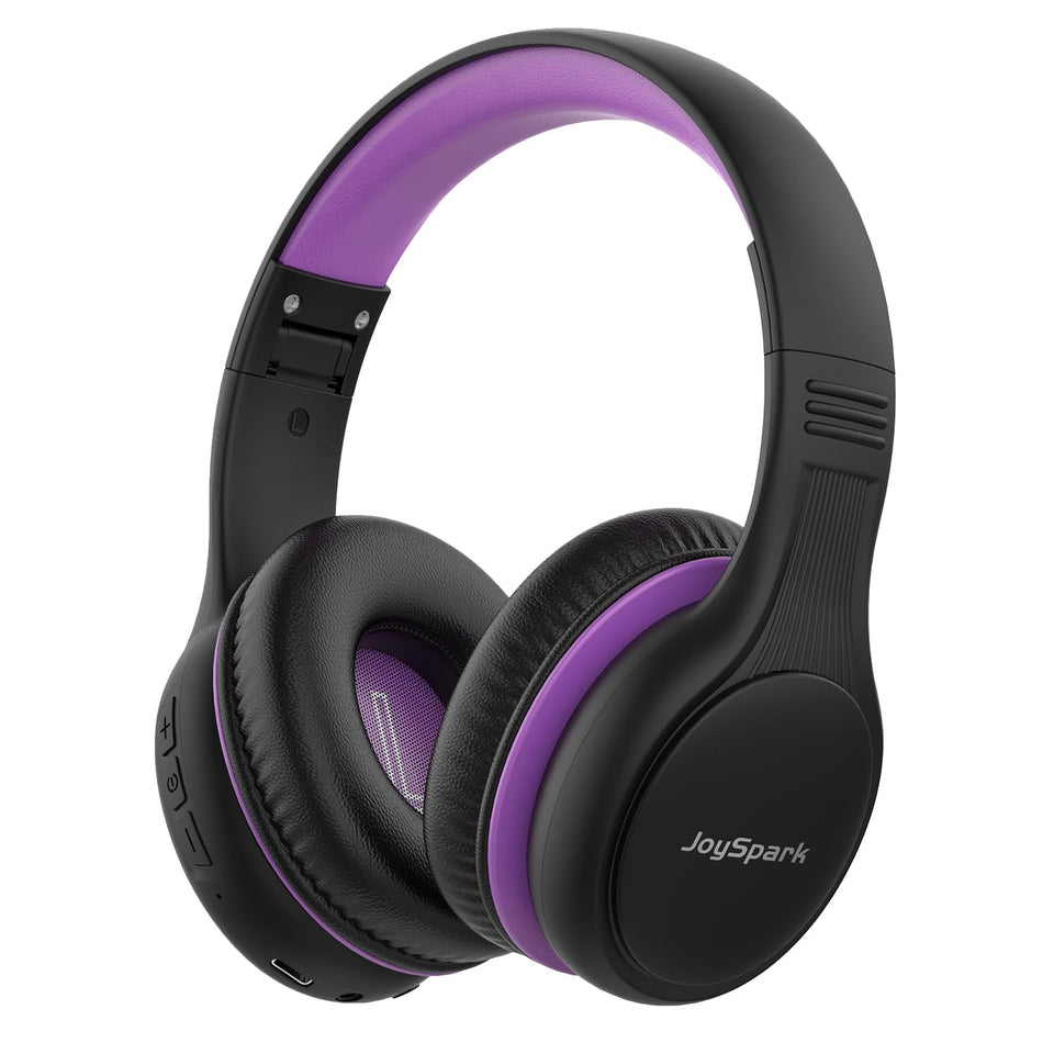 joyspark front view showing headphones and packaging benefit long battery