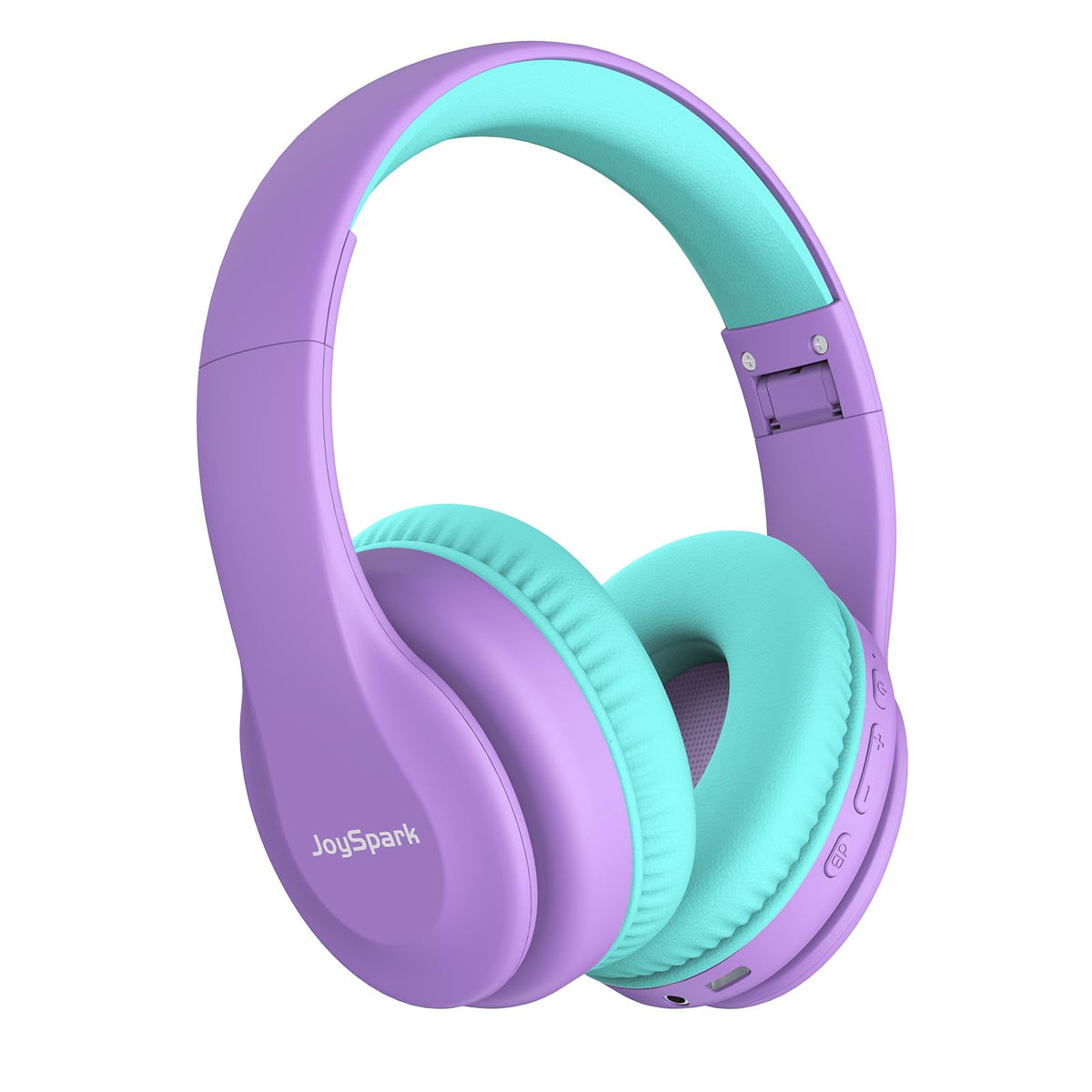 JoySpark Kids Headphones with memory foam cushions for all-day comfort.