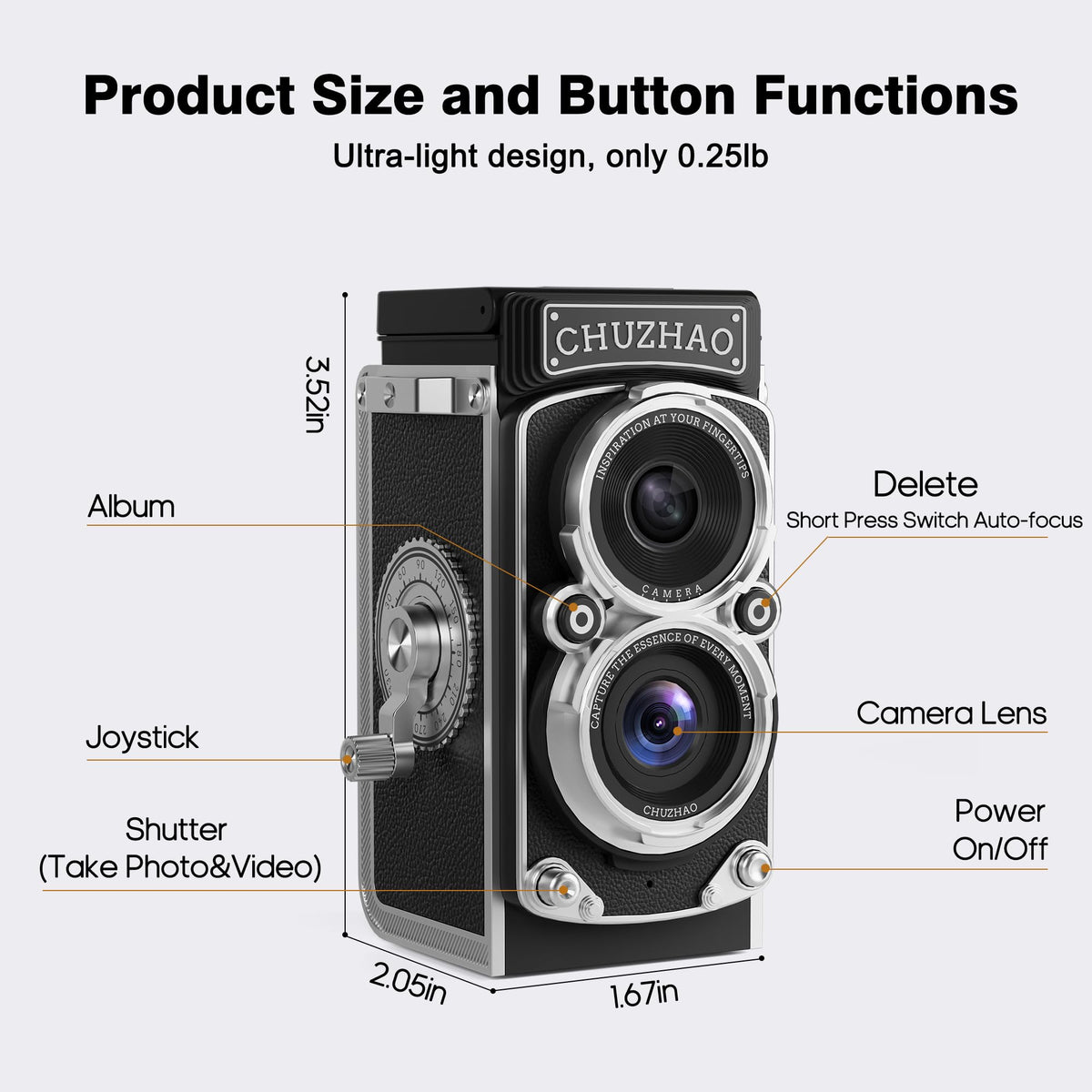 JOYTRIP CHUZHAO accessories and gift box including SD card and cable for ready-to-use benefit