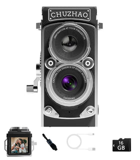 JOYTRIP CHUZHAO front view showing retro TLR style and clear lens benefit