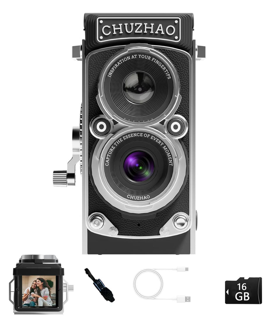 JOYTRIP CHUZHAO front view showing retro TLR style and clear lens benefit