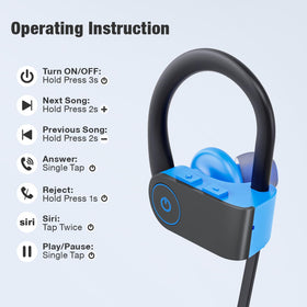 JOYWISE in-ear fit image highlights secure wear during runs and gym sessions