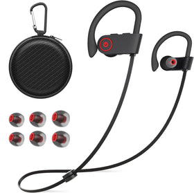 Joywise Bluetooth headphones front view showing compact design for workouts