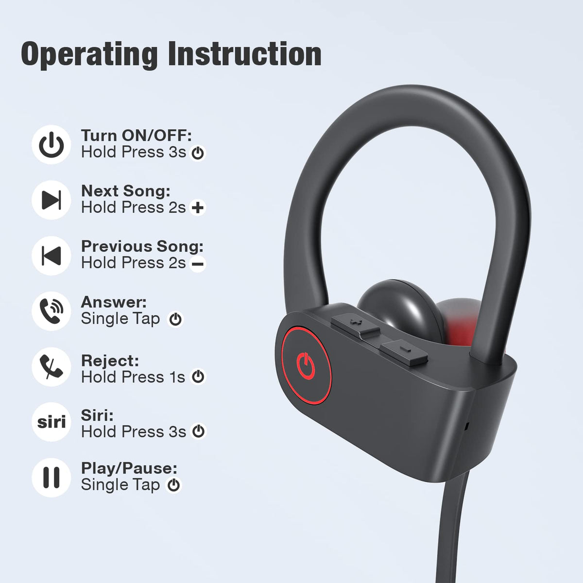 Joywise in-ear fit demonstrating secure comfort for active use