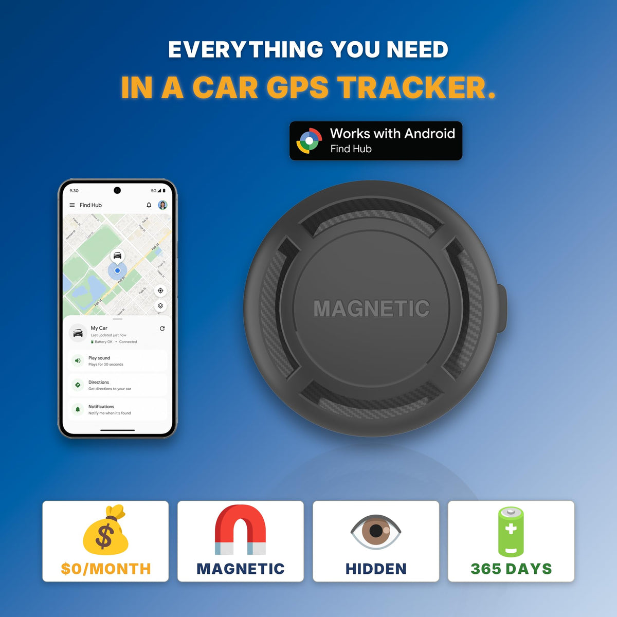 JPBEIDUOYIN GPS tracker demonstrates IP67 waterproof magnet design for all weather