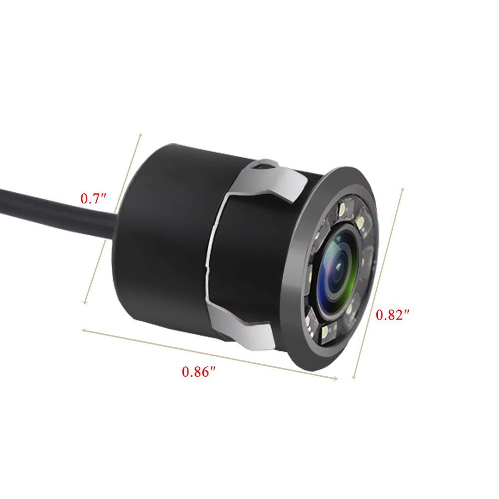 JPP backup camera distance scale lines aid space judgment.