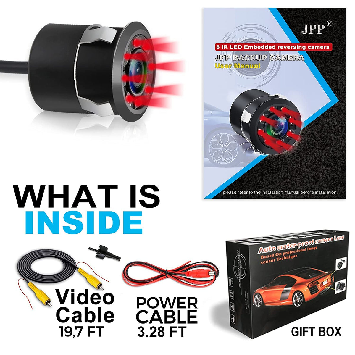 JPP backup camera mirror image toggle for display orientation flexibility.