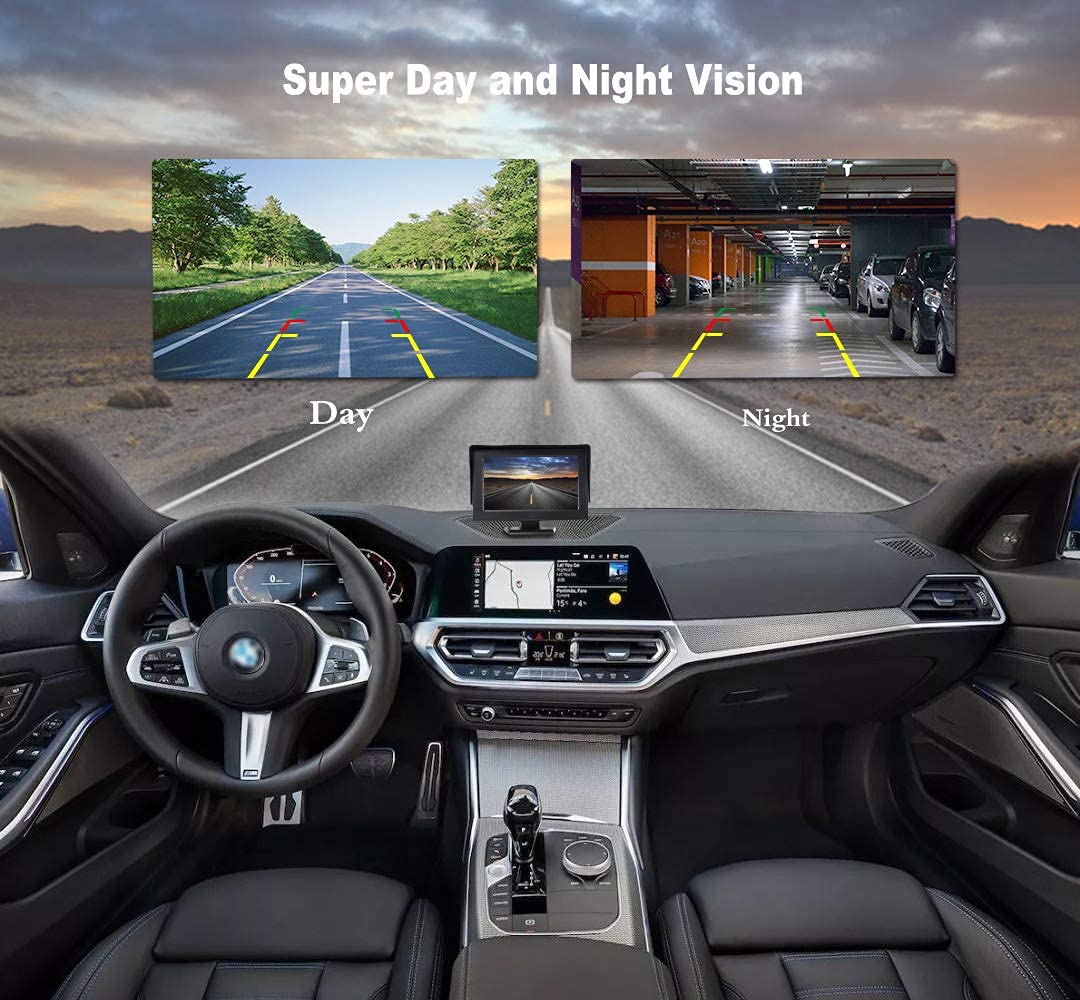 JPP backup camera infrared night vision for clear low light.
