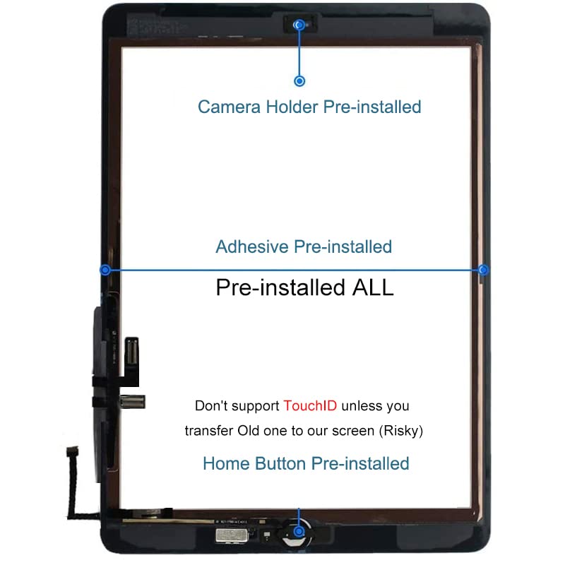 JPUNG full repair tool kit laid out for organized, efficient iPad 5 replacement