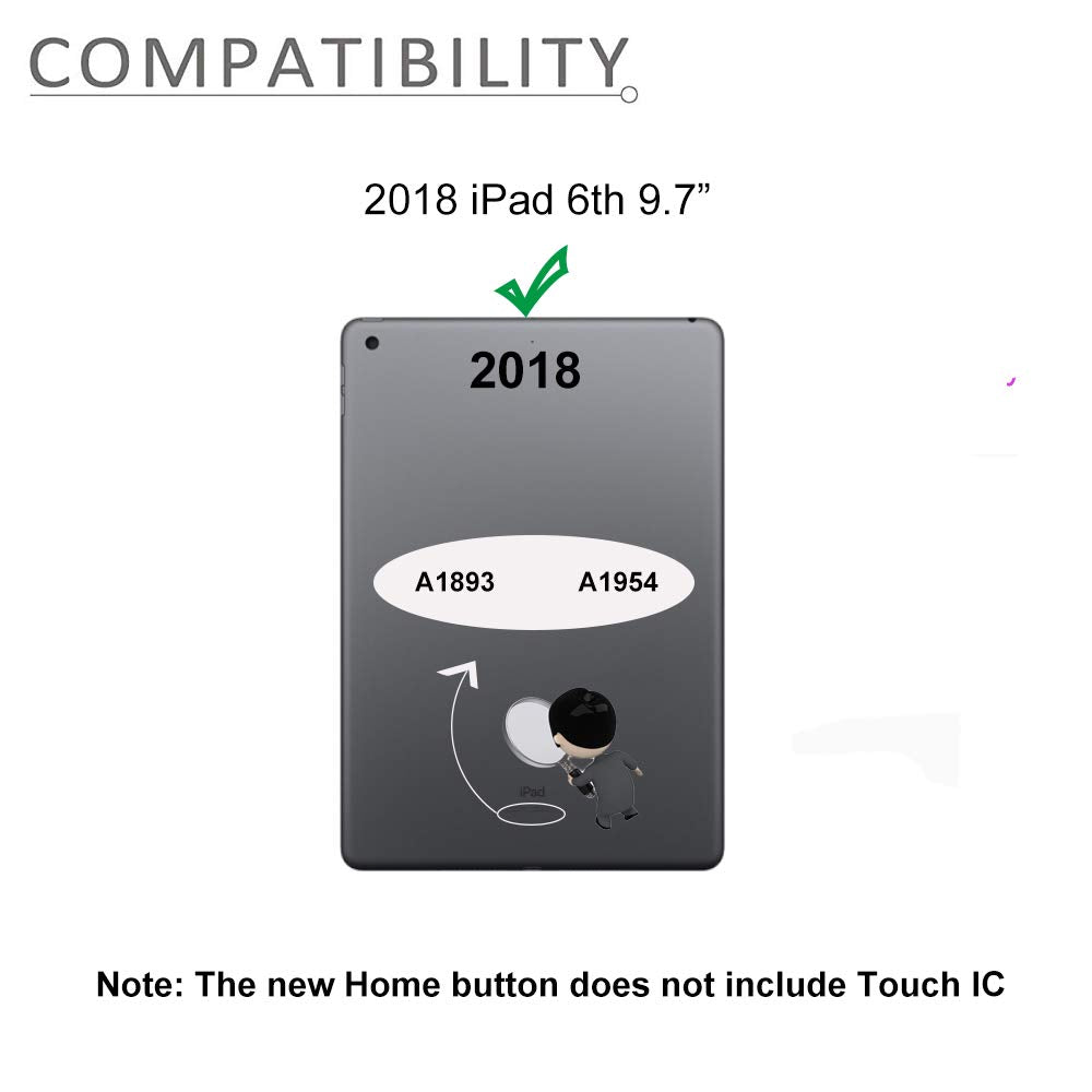 JPUNG iPad 6 (2018) camera bracket for secure back assembly